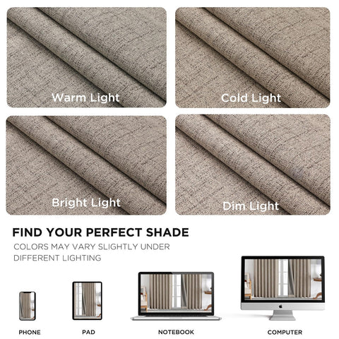 Joydeco living-room to bedroom curtains provide versatile room-darkening options.