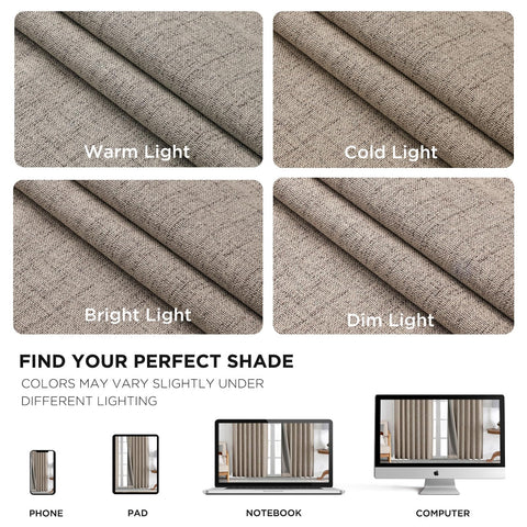 Joydeco living room drapes on a rod create privacy and style.