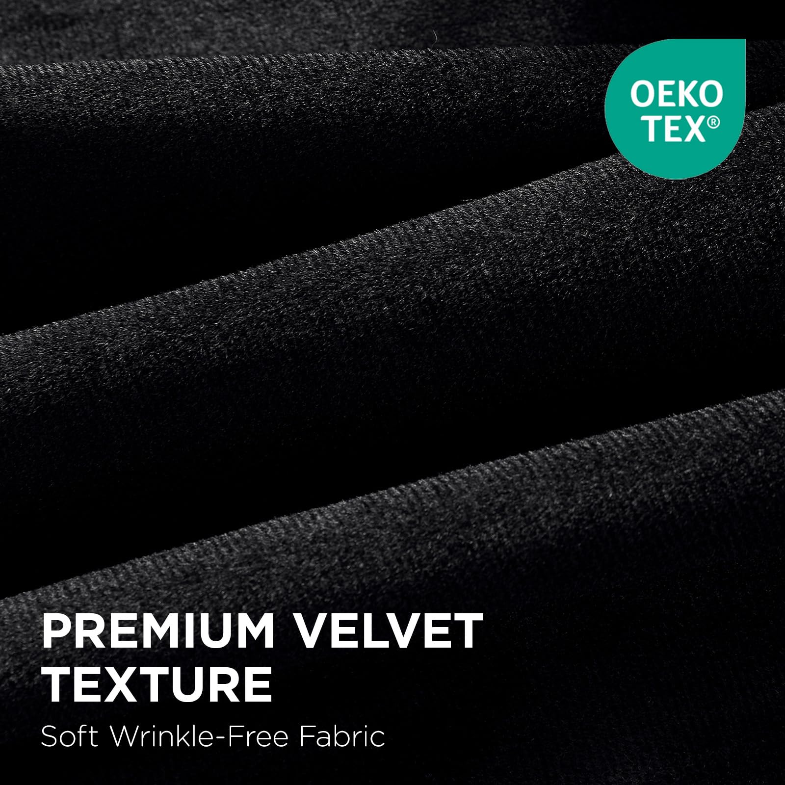 Joydeco luxury velvet texture highlights soft sheen for an elegant living room ambience.