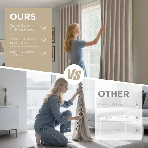 Joydeco noise-reducing fabric creates a quieter bedroom or living room.