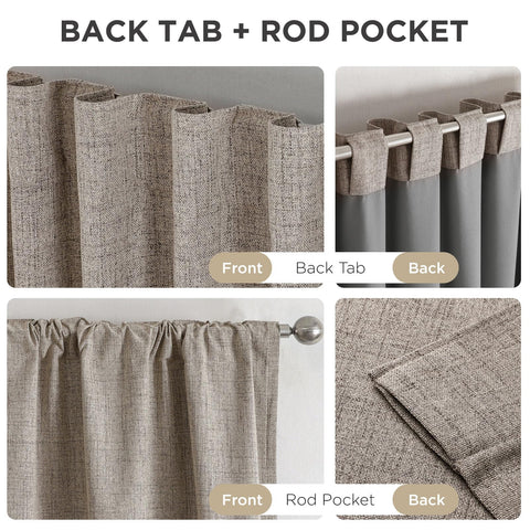 Joydeco rod-pocket detail closeup highlighting secure installation and tidy look.