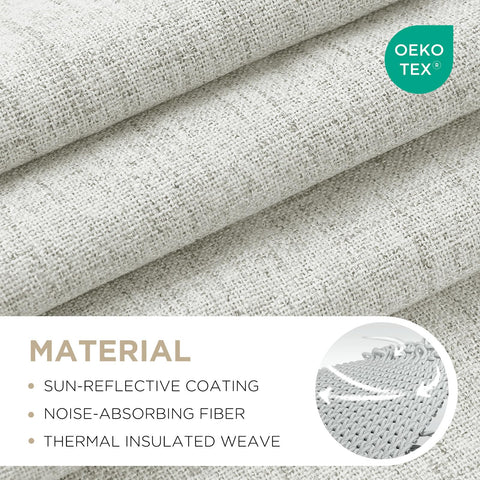 Joydeco textured faux linen close-up showing premium fabric and texture