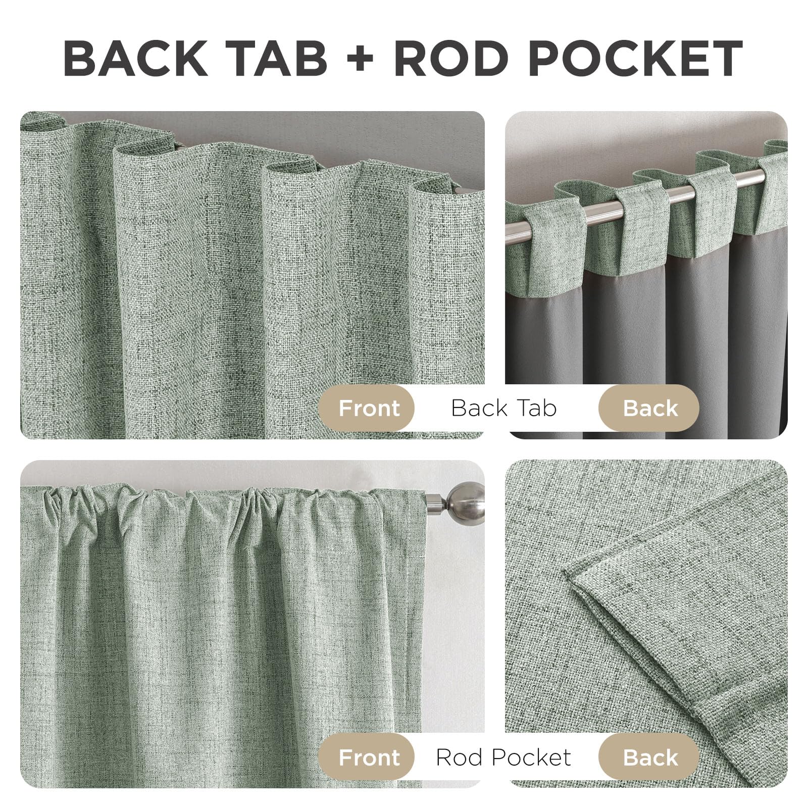 Joydeco two-panel set covers standard windows with full privacy.
