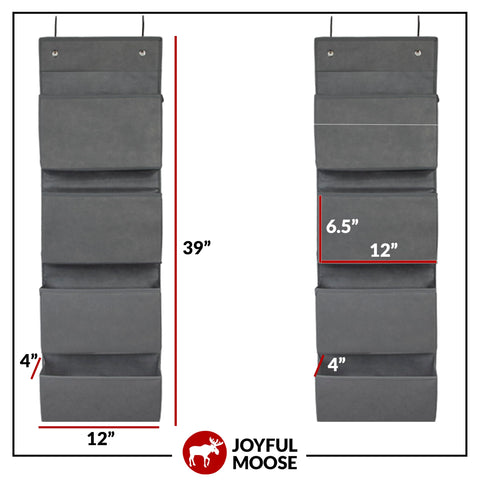 Joyful Moose durable fabric bins with reinforced stitching.