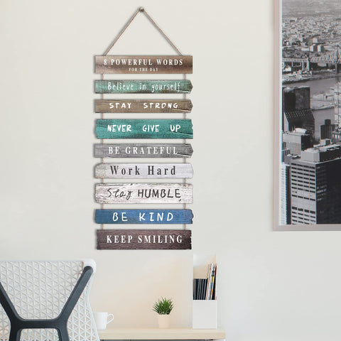 Joyhawk colorful wood sign quotes as versatile decor for any room