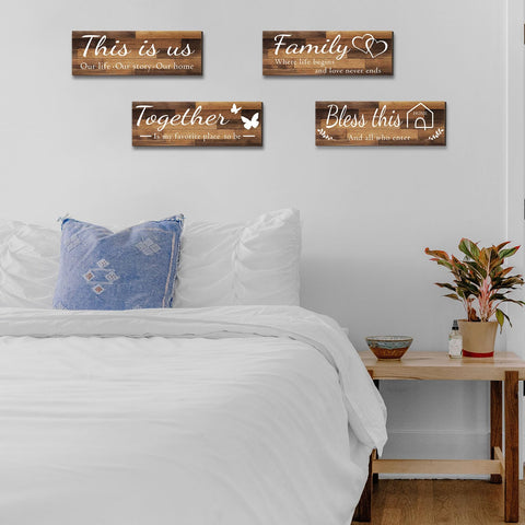 Joyhawk Bless This Home wall sign adds welcoming vibe to entryways.