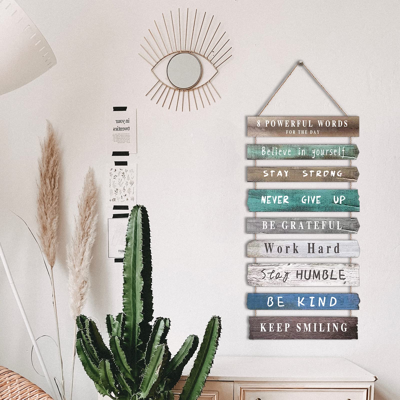 Joyhawk retro wood sign artwork adding nostalgic charm and motivation