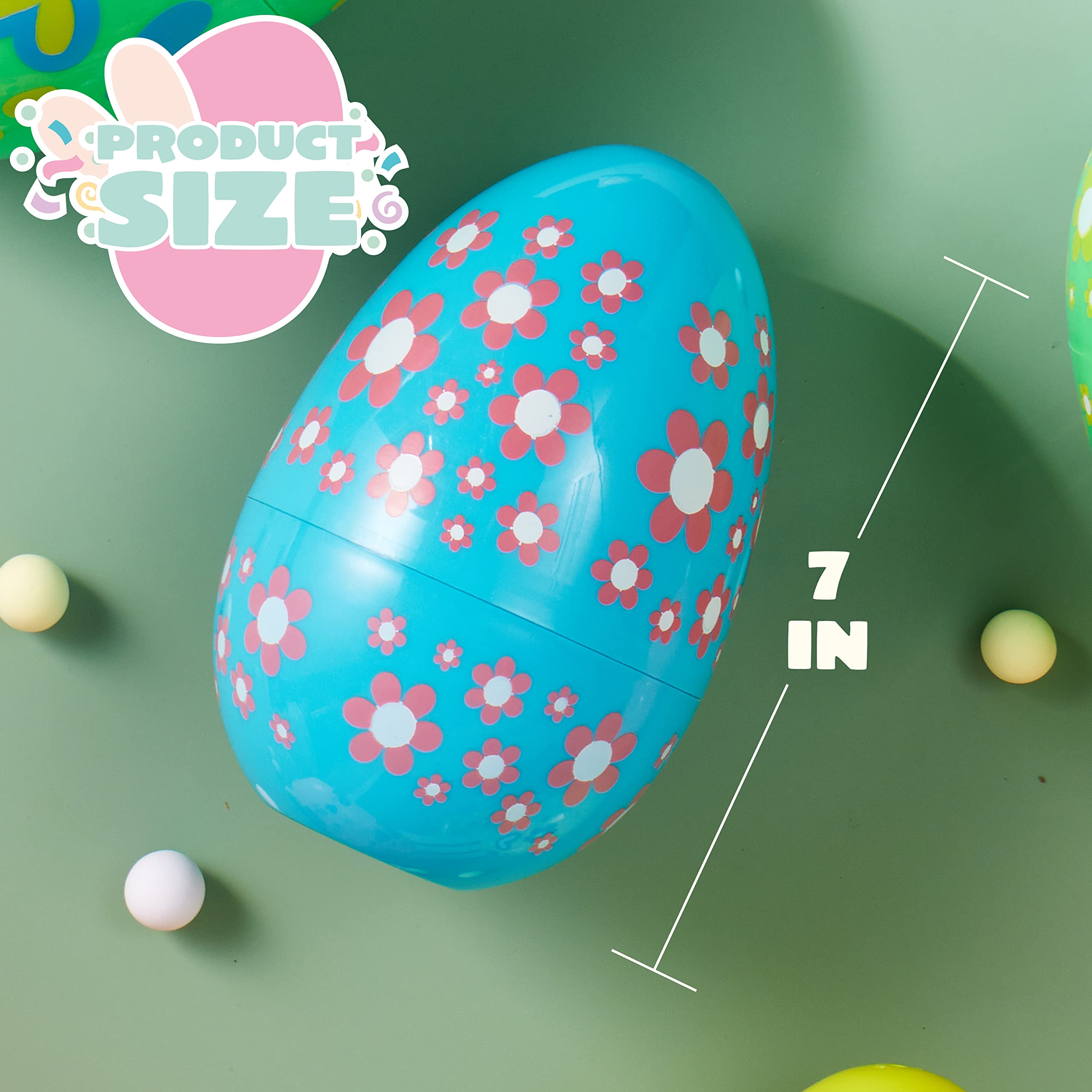 JOYIN 12pc jumbo Easter egg in pink solid color ideal for cute gifts.