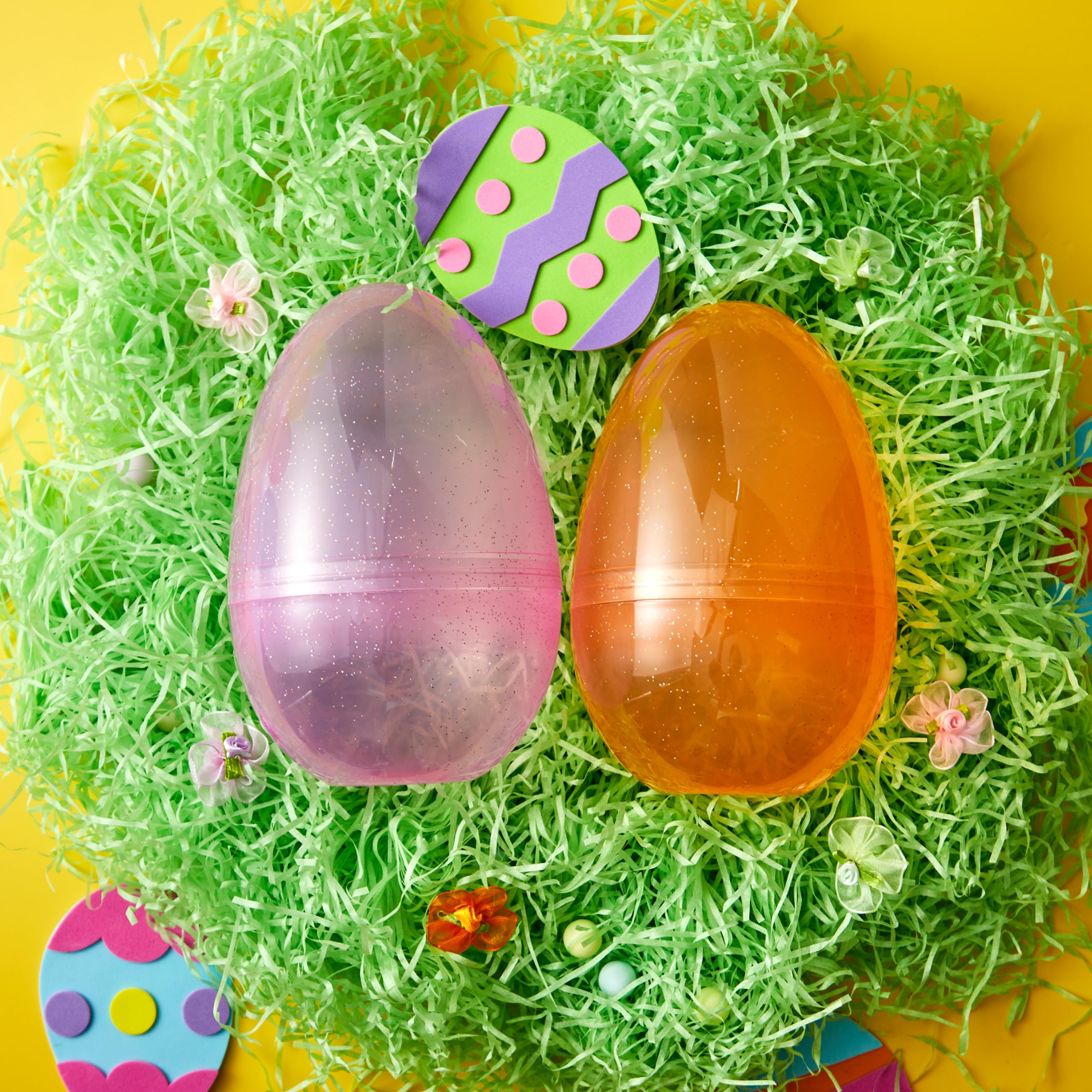 JOYIN clear glitter jumbo eggs brightening classroom activities