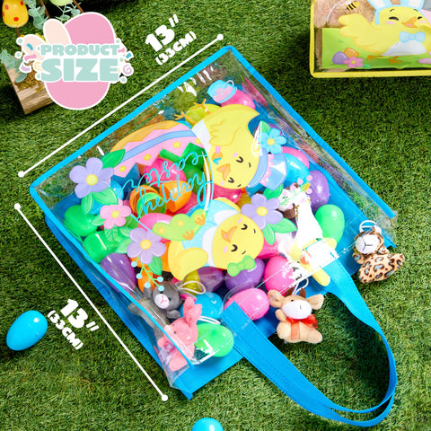 JOYIN 13x13x4 inch Easter tote ready for snacks and goodies