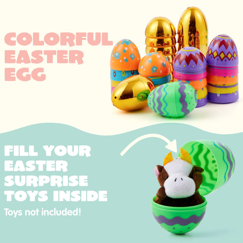 JOYIN 3.15-inch Easter egg offers sturdy, reusable party game pieces