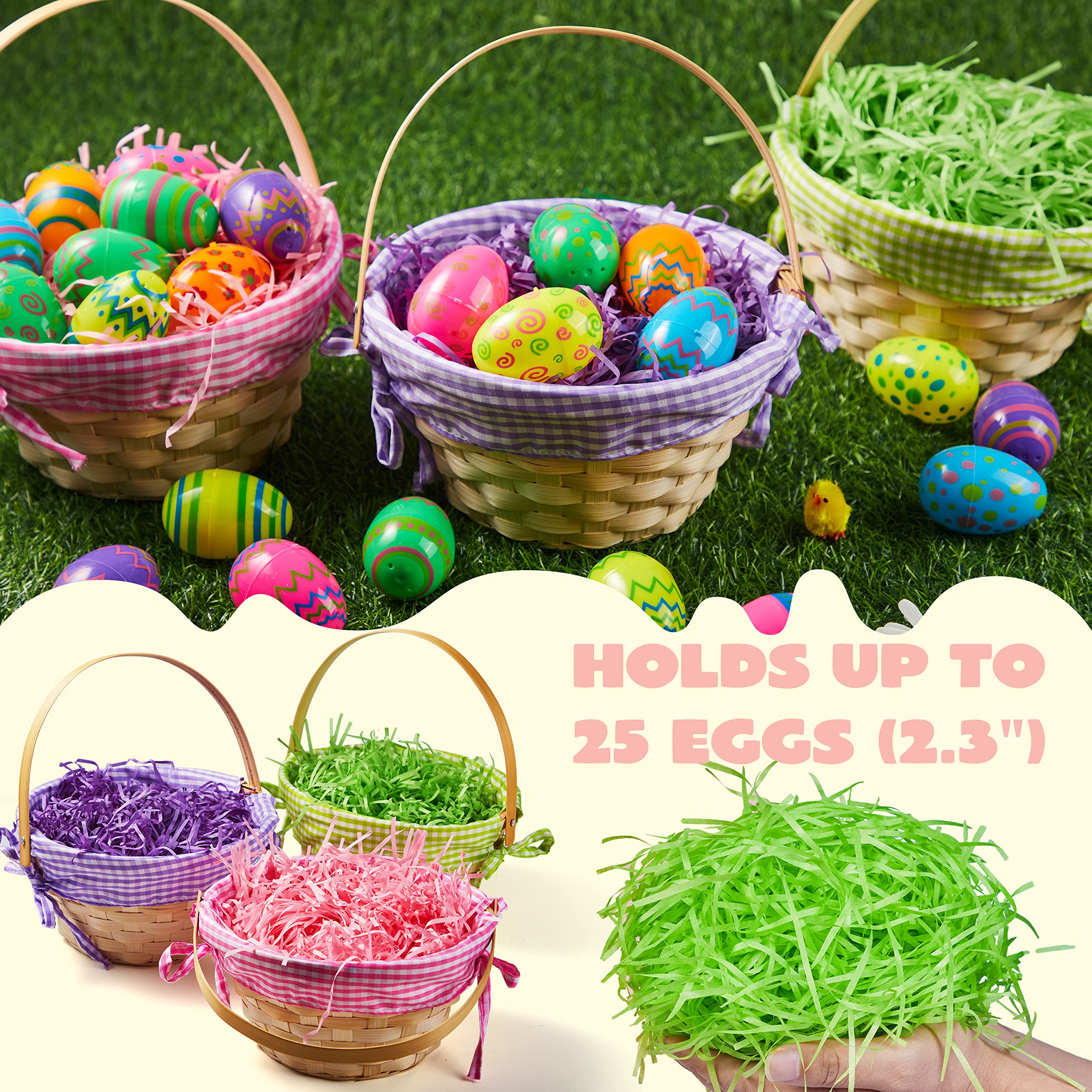 JOYIN basket handles enable kids to carry baskets comfortably.