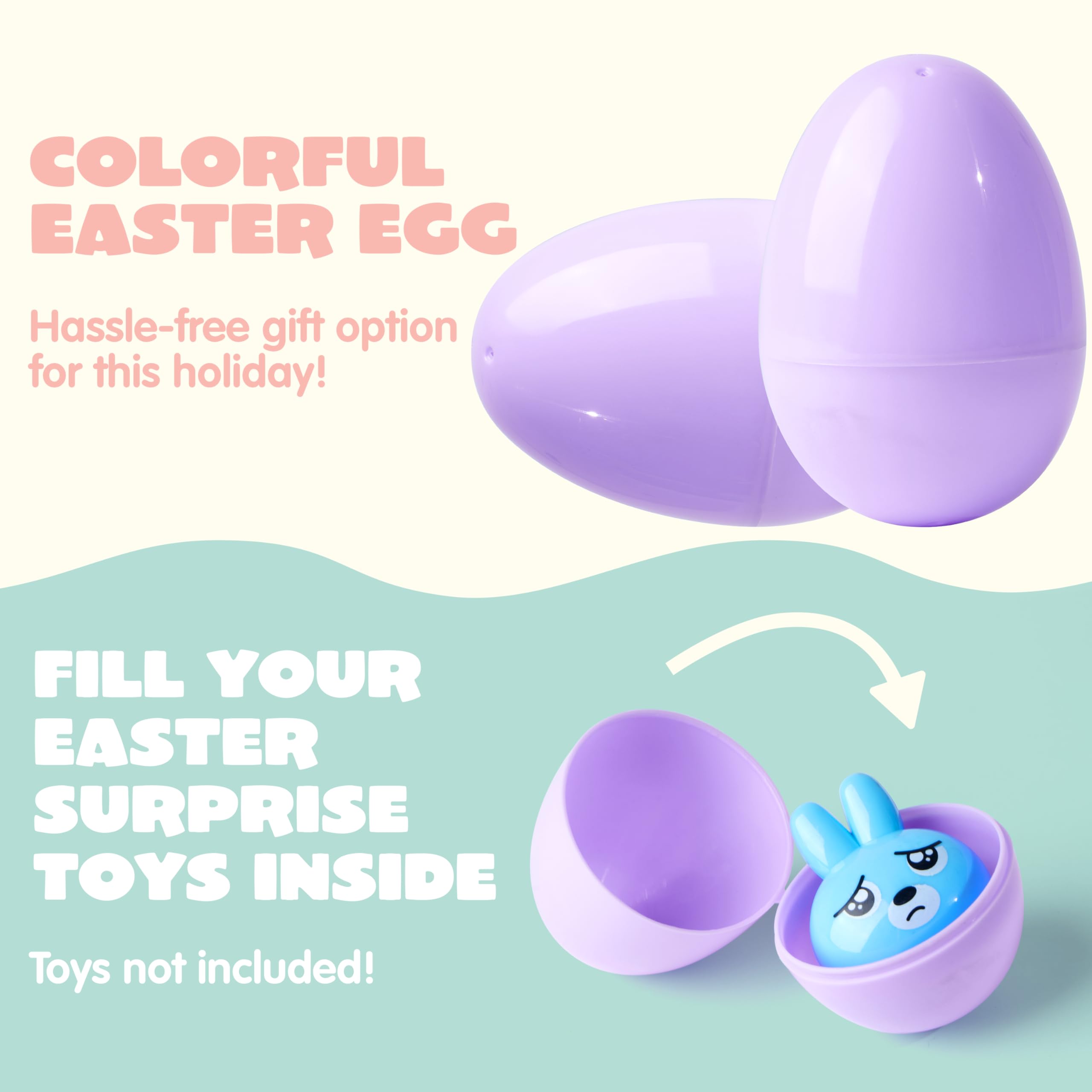 JOYIN durable plastic eggs with smooth surfaces ideal for safe handling and reuse