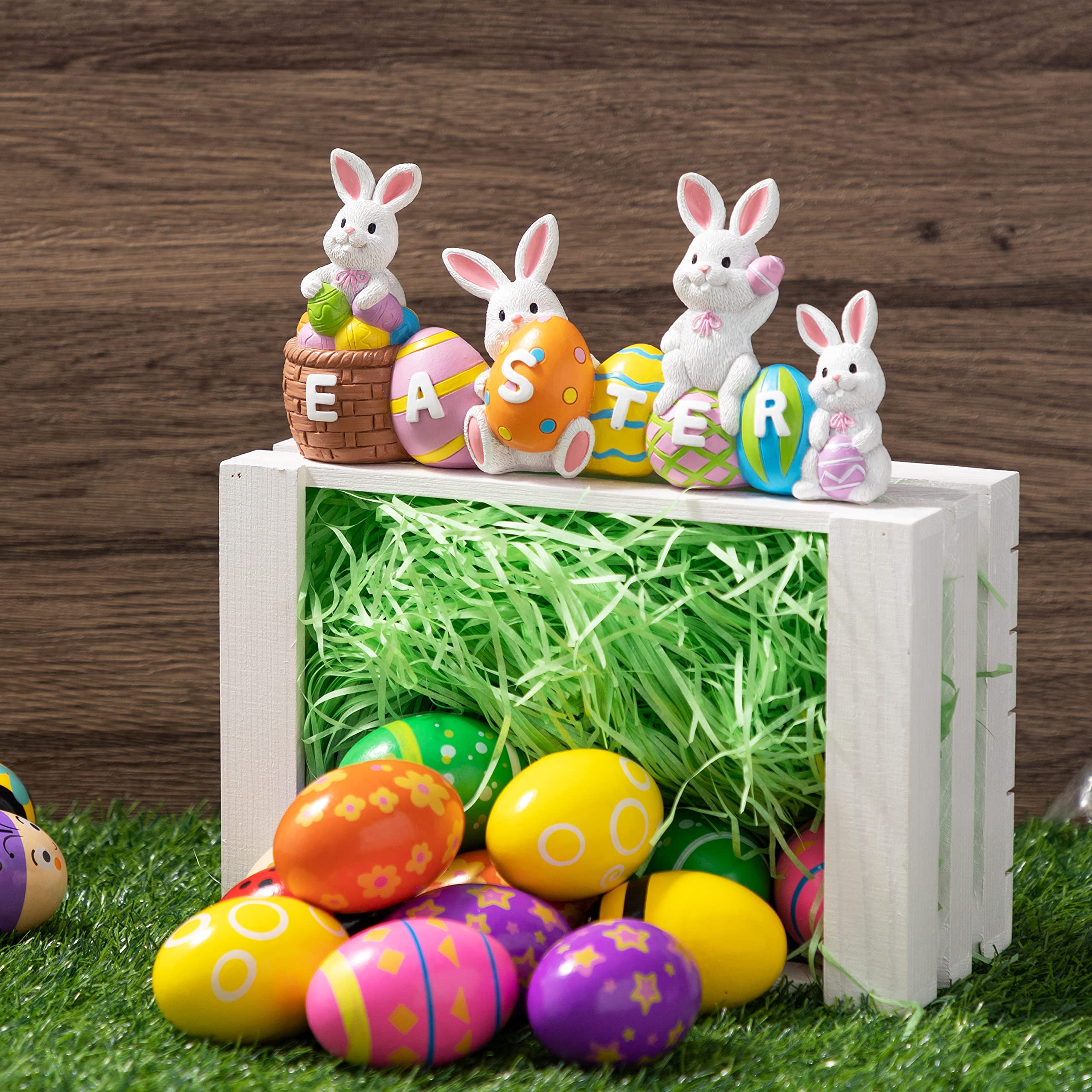 JOYIN Easter resin art piece enhances spring home decor with warmth