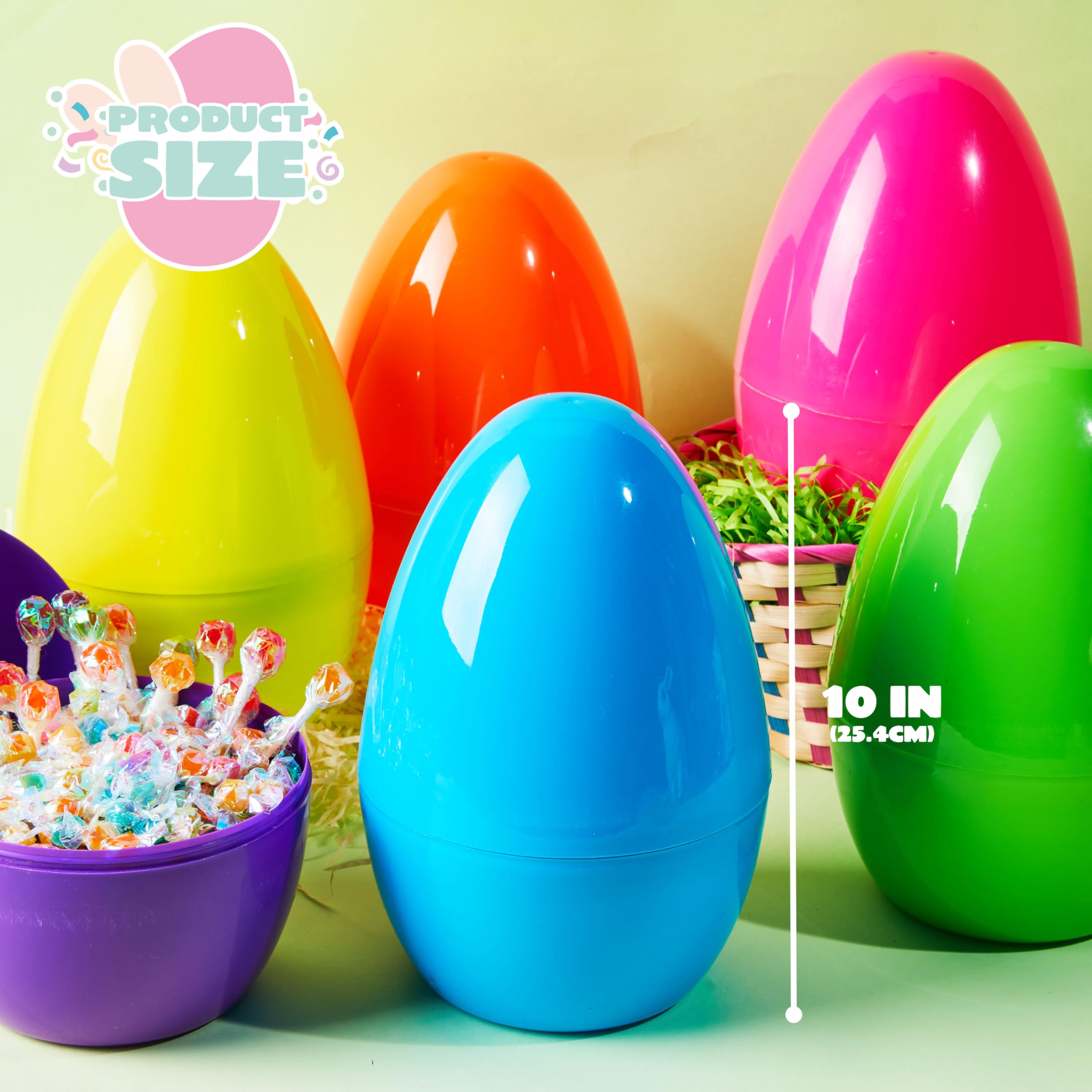 JOYIN blue Easter egg durable fillable option for gifts and treats