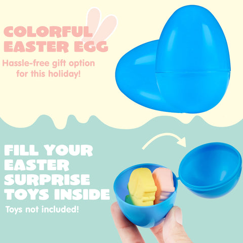 JOYIN hinged Easter egg highlighting durable plastic and reliable closure.