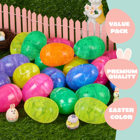 JOYIN iridescent Easter egg with shimmering finish for candy hiding and gifts.