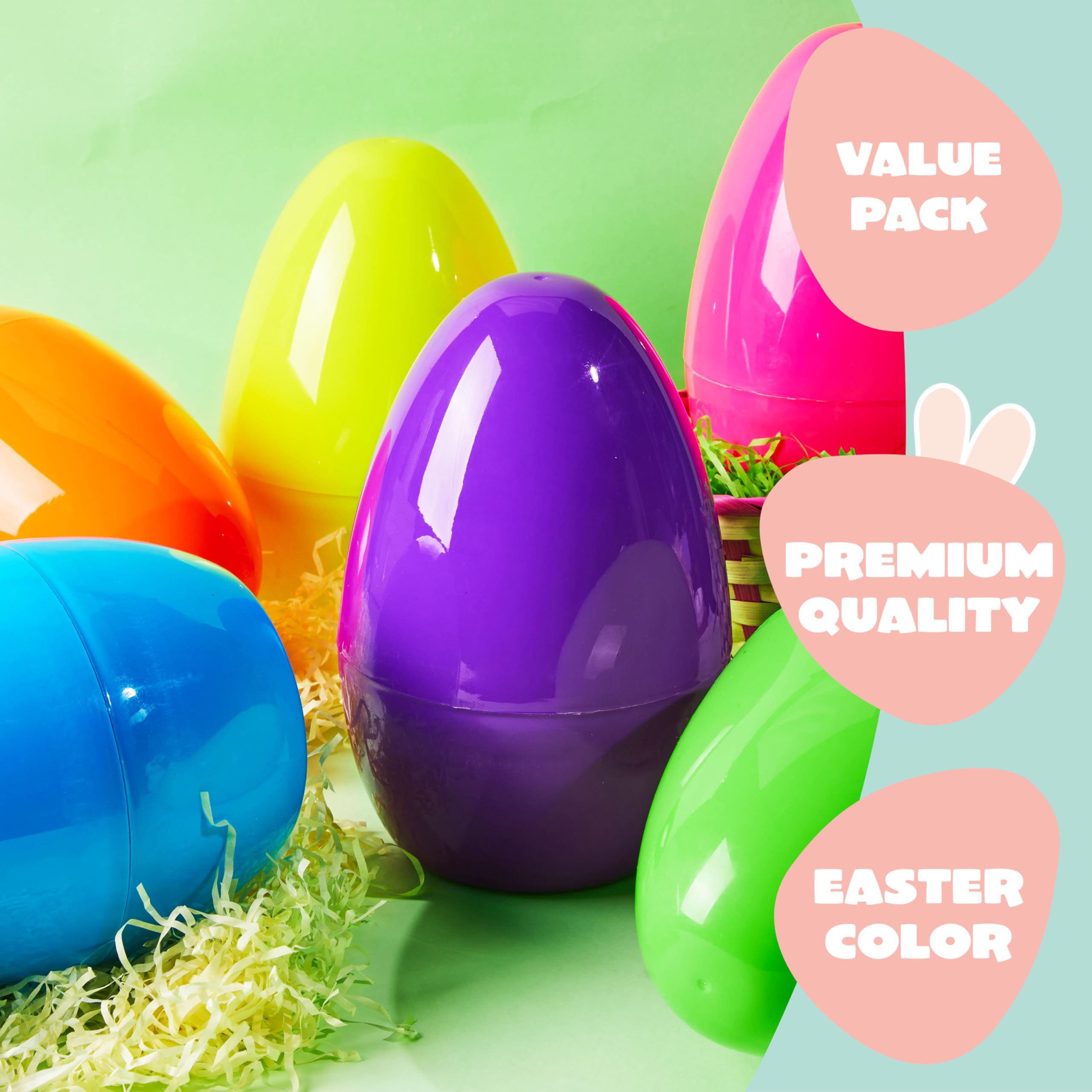 JOYIN yellow Easter egg vibrant color ideal for classroom activities and hunts