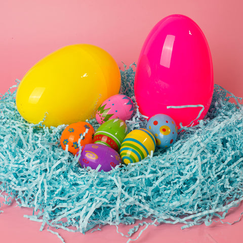 JOYIN 7-inch jumbo Easter eggs ready for basket stuffing and classroom prizes