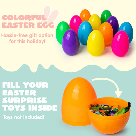 JOYIN 7-inch jumbo blue Easter egg for Easter baskets and party favors