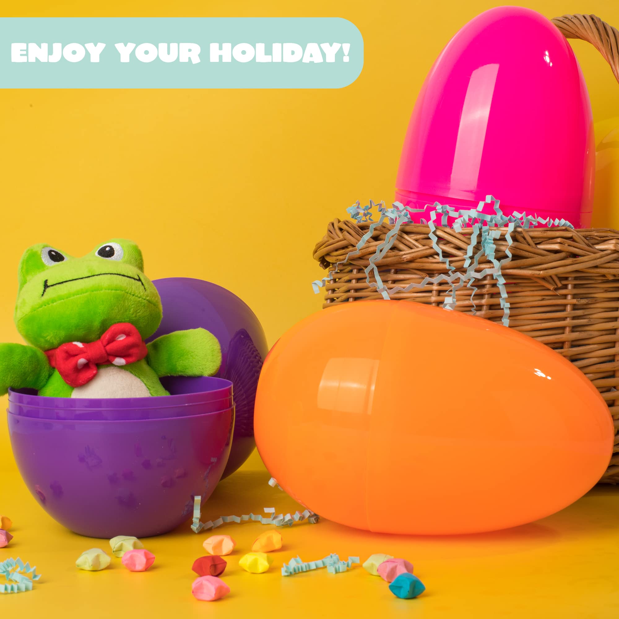 JOYIN 7-inch jumbo pink Easter egg for treasure hunts and giveaways