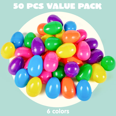 JOYIN fillable eggs in bright colors for surprises and gifts.
