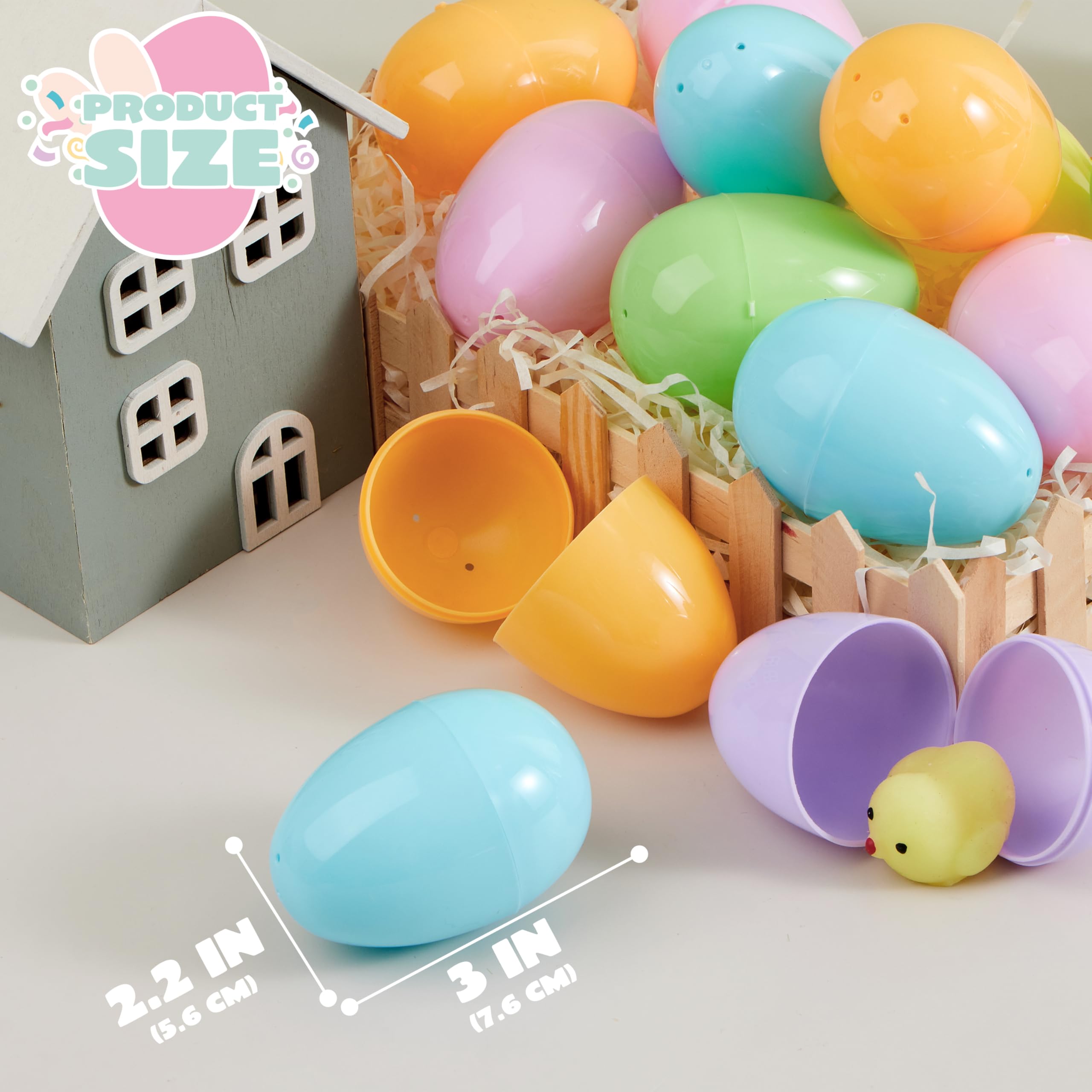 JOYIN Easter hunt eggs for party favors and prize-worthy surprises