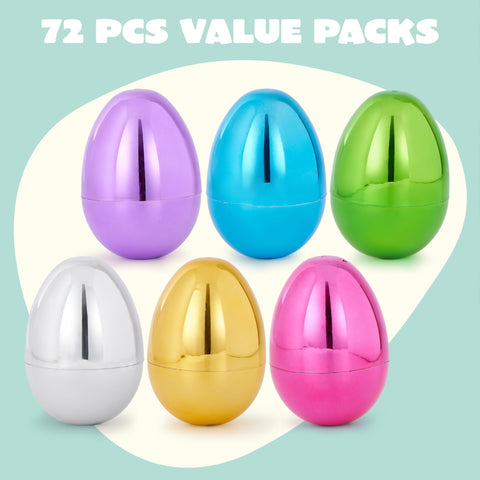 JOYIN fillable eggs with hinge design for quick assembly and reuse.