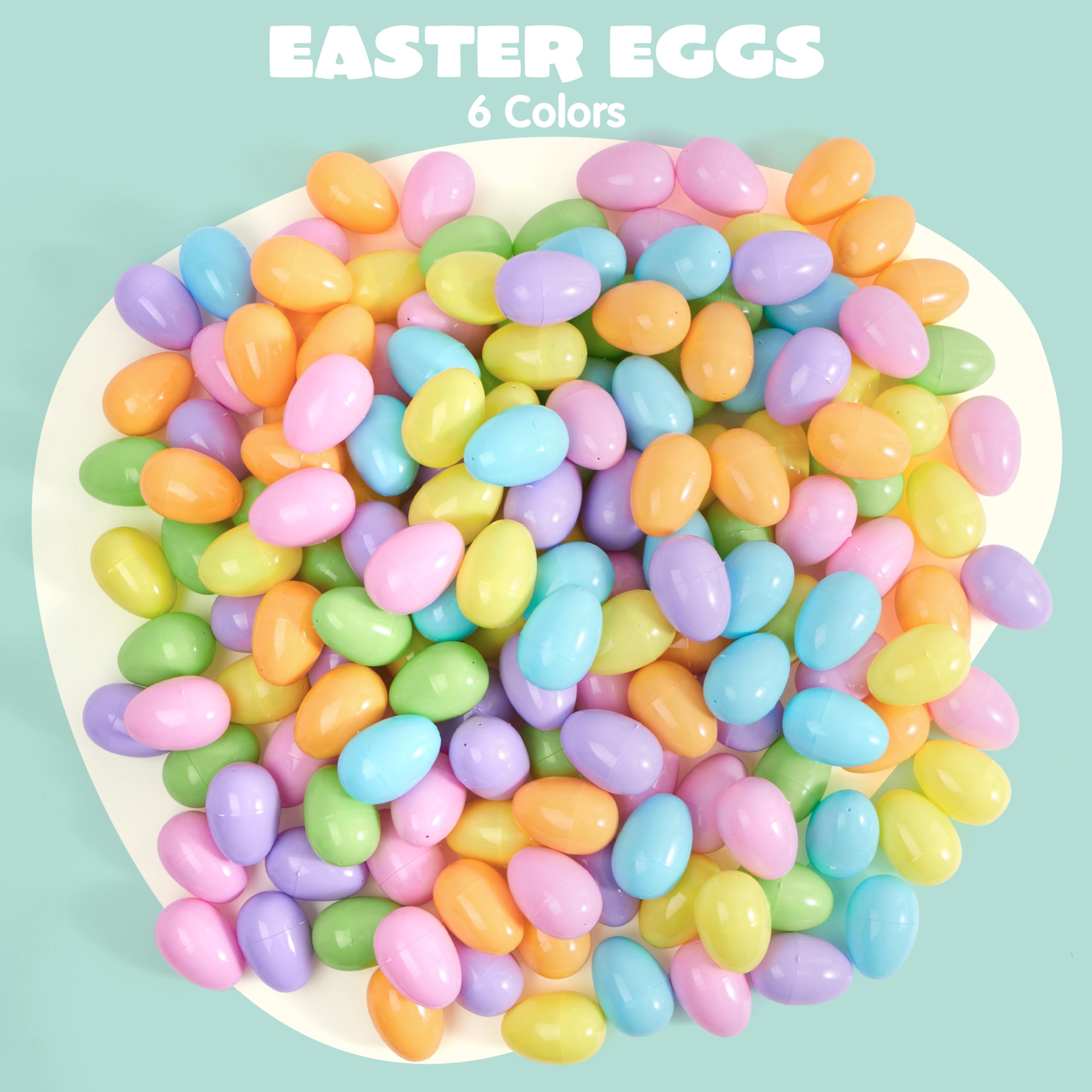 JOYIN fillable Easter eggs with hinged lids for easy packing and surprises