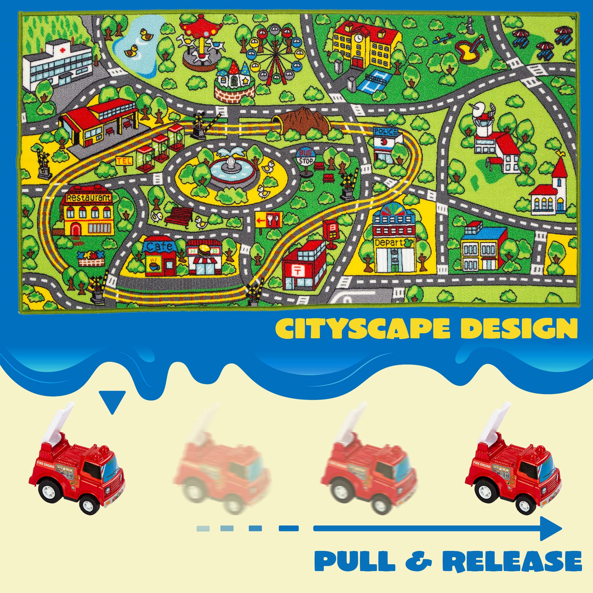 JOYIN Garbage Truck pull-back vehicle introduces recycling-themed role-play
