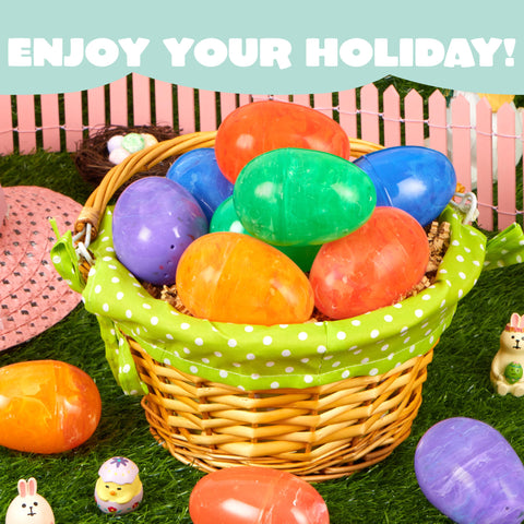JOYIN glitter Easter eggs for party favors and decor