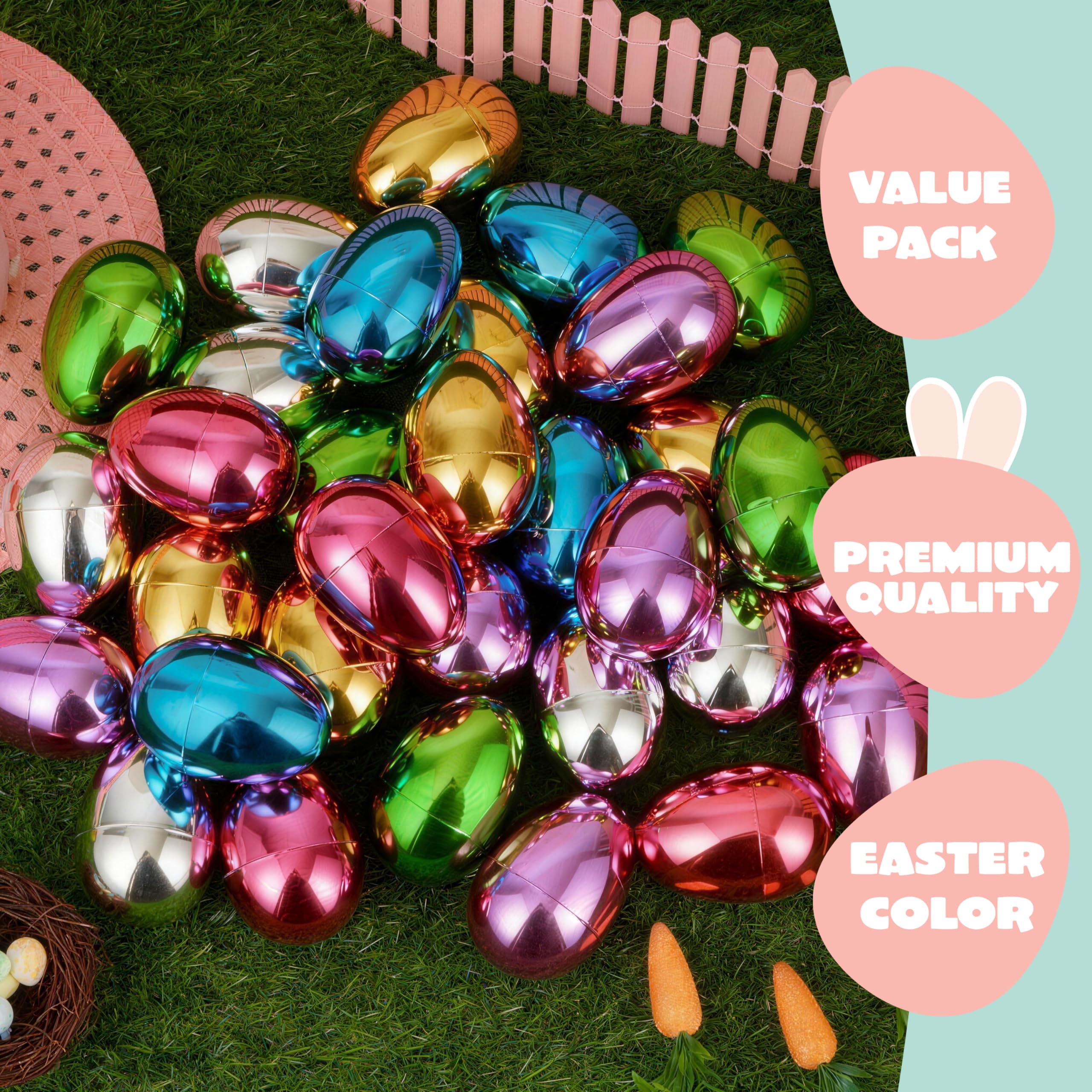 JOYIN sturdy fillable eggs for year-round celebrations and games.