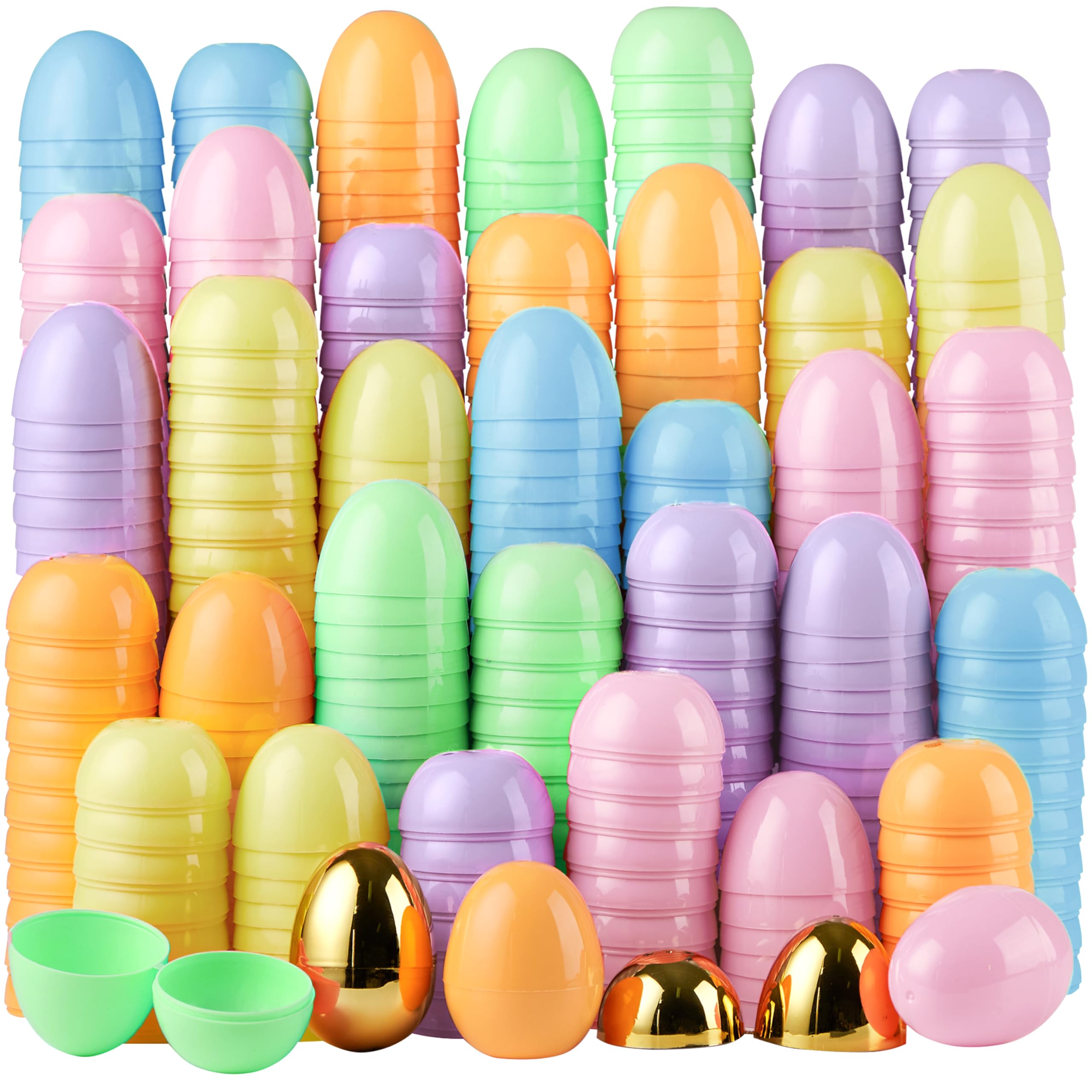 JOYIN pastel Easter eggs 3.15 inch for vibrant hunts and colorful party favors.