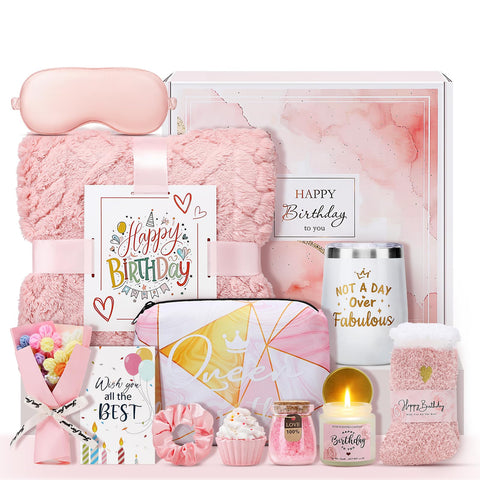 Joyliss birthday gifts box rose front view, a thoughtful self-care surprise
