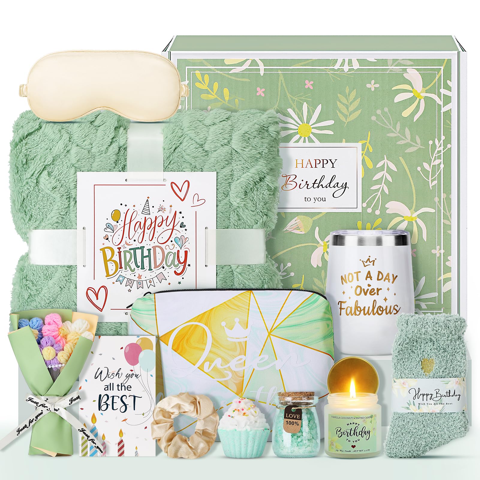 Joyliss birthday gifts box featuring vanilla coconut theme, a thoughtful treat for her special day.