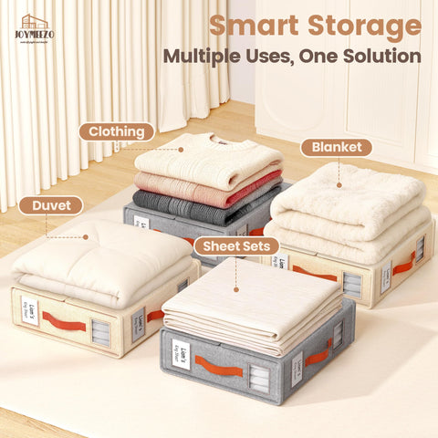 Joymeezo compact 15x13x5 inch organizer for closet shelf storage.