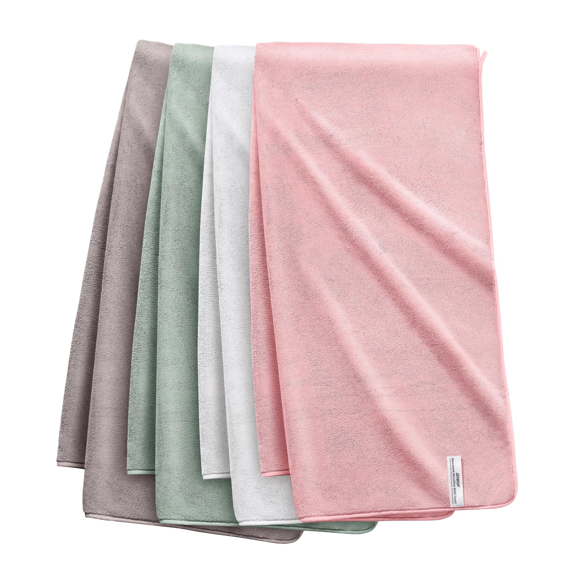 JOYMOOP bath towels 4-pack 60x30 for quick-dry daily use.