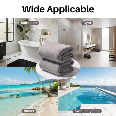 JOYMOOP bath towels color white offers clean, versatile look.