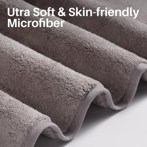 JOYMOOP bath towels large 60x30 in use for full body drying.