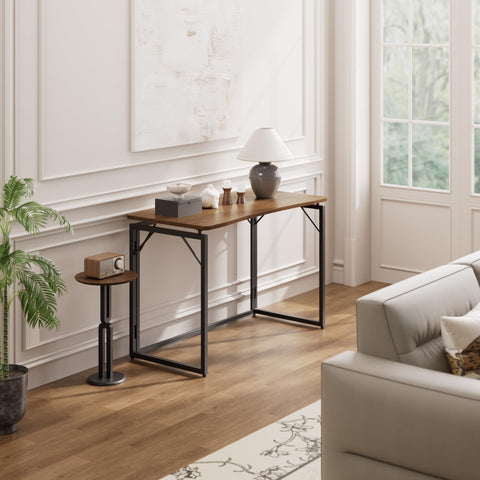 JOYMOOP desk in a cozy bedroom, ideal for study sessions.