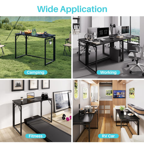 Joymoop folding desk in dorm room ready for study