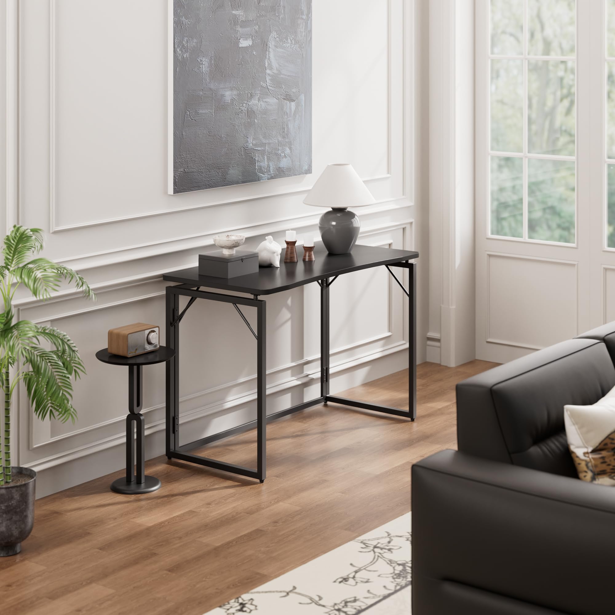 Joymoop folding desk glossy finish close-up surface texture