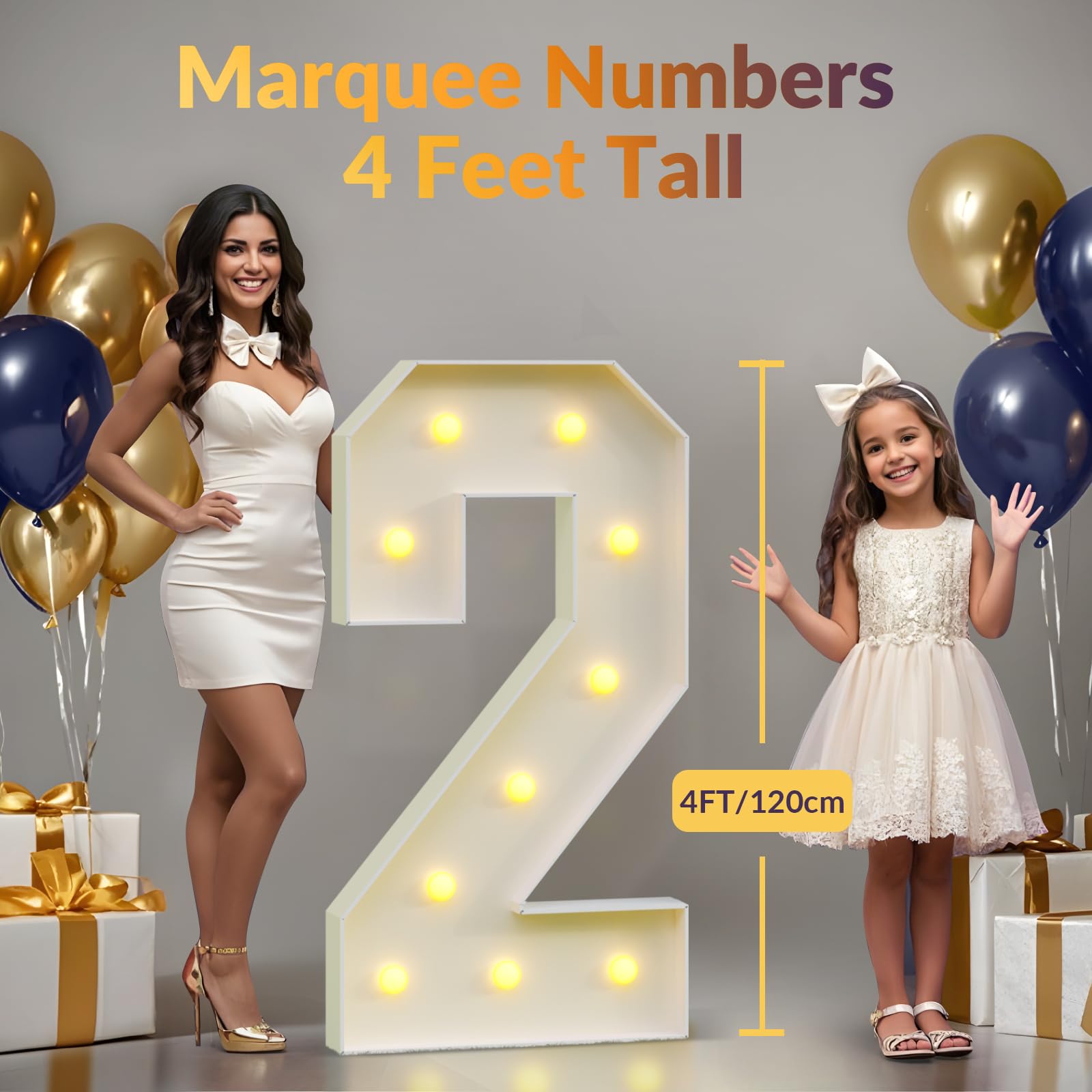 JoyMuse assembled-by-you numbers offer a polished backdrop for ceremonies and parties.
