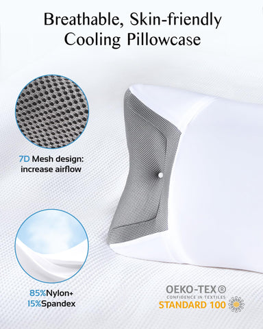 Joynox CPAP pillow ergonomic neck alignment for back and side sleepers