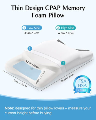 Joynox CPAP pillow two heights offer customizable support