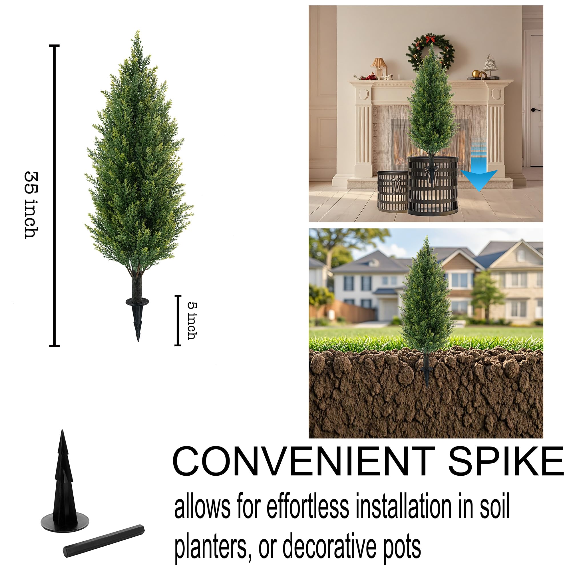 JoyPower 2-pack topiary ready to use straight from the box