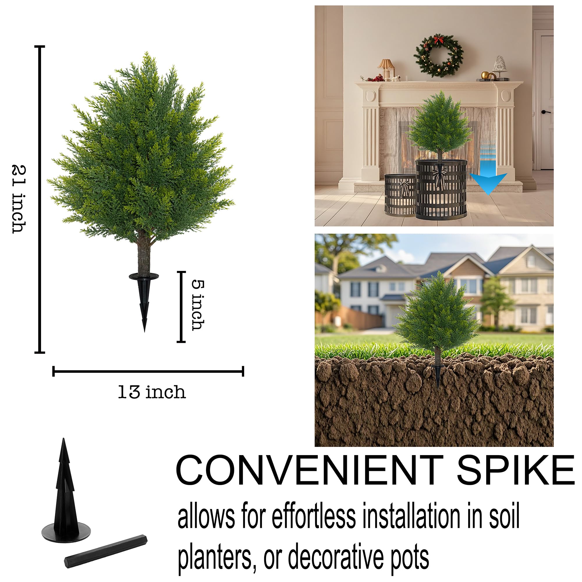 JoyPower artificial topiary for indoor spaces framing an inviting entry.