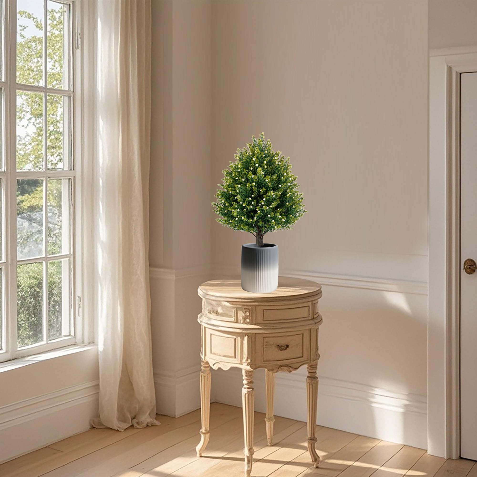 JoyPower maintenance-free topiaries save time on care throughout the year.