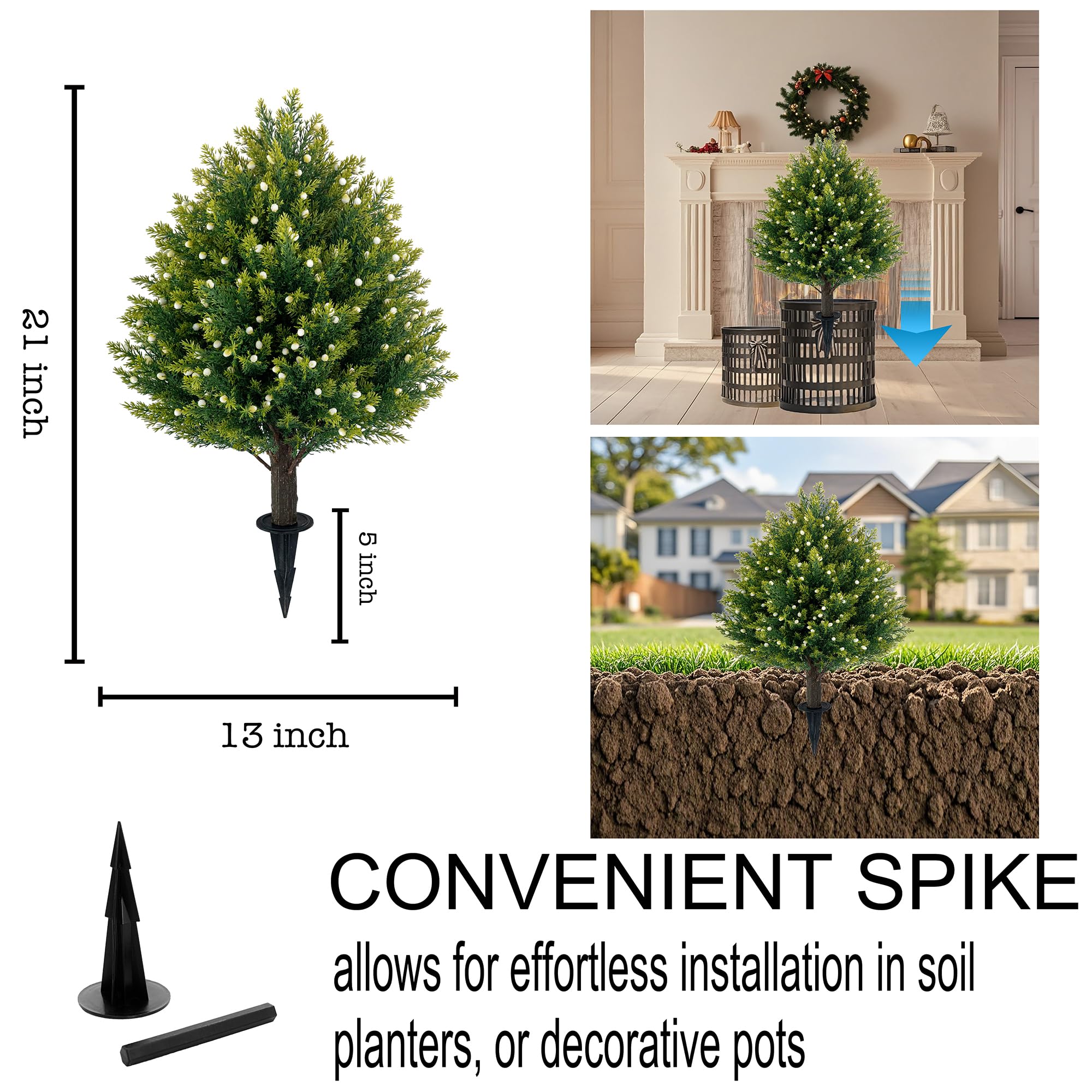JoyPower two-pack outdoor indoor decor ready to use straight from box.