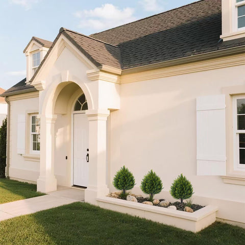 JoyPower UV-resistant cedar topiary stays vibrant in outdoor settings.